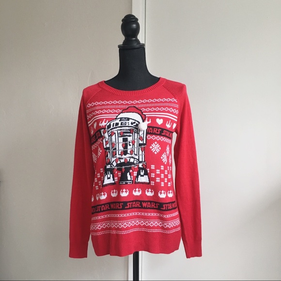 Star Wars Sweaters - Star Wars R2D2 Ugly Christmas Sweater size M